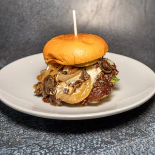 Mushroom Onion Swiss Burger